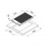 Stainless steel Electric barbecue with pyroceramic top 220-240V 2500W 510x300mm OS5038102