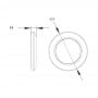 Plafoniera in ottone 12V 5500K 270lm 137x39mm N50326501157-10%