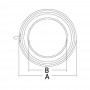 Stainless steel Japanese ceiling light 12V 15W White light BA15D 169mm OS1354302