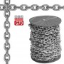 DIN766 G70 Galvanised steel calibrated chain 8mm 30m for winches MT011070830