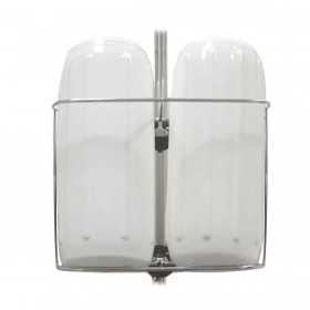 Portaparabordi Inox 31x16cm per 2 parabordi 15cm OS3320402-20%