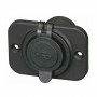 Presa con 2 connessioni USB e cappuccio Colore nero N50523027250-5%