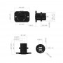 Presa con 2 connessioni USB e cappuccio Colore nero N50523027250-5%