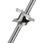 Asta Classic 360° Retrattile Inox 115x60cm Bianco OS1114002-0%