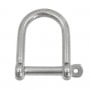 Extra wide 8mm AISI 316 stainless steel screw-lock shackle N61641102749