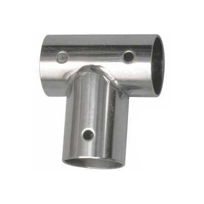 Light stainless steel inclined tee at 90° - Tube D.22 mm N60840500150