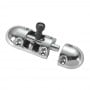 Chrome-plated brass deadbolt lock 85x30mm N60341500543