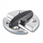 Fermaporta in acciaio inox con arresto in nylon nero Ø60mm N60341500583-0%
