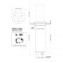 Quick Lampada LED Retrattile Secret Light 6W 10-30V Inox Banco Caldo Q26100001BIC-25%