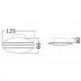 Tromba 12V 100dB da incasso a scomparsa 85x50x80mm in ABS bianco N100713201391-0%