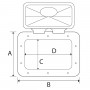 Classic rectangular hatch 355x600mm Without lock N31411304927