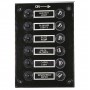 ABS Switch Panel with 6x10A lever switches 6 Fuses 115x165mm N50423701119