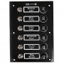 ABS Switch Panel with 6x10A lever switches 6 Fuses 115x165mm N50423701119