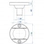 Luci di via Inox specchio di poppa 12V 8W alogene Luce bianca TRL4475085-5%