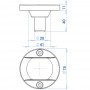 SS Steel flush mount light 12V 8W White light TRL4475085