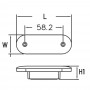 Flush mount LED light 2 leds White light MT2143014