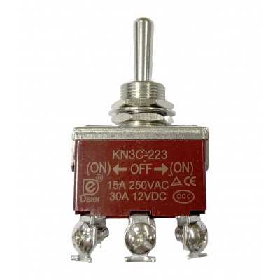 15A ON-OFF-ON 6-Pole Toggle Switch with Self-Return N51324727007