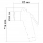 Doccetta a levetta Attacco 1/2 Male Bianco 9003 112x82mm N42737301981B-5%