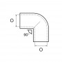AISI 316 Stainless Steel 90° 22mm Angle Joint N60840528066