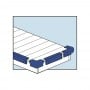 Piastra Paracolpi Dritta Majoni JF2 50xh6cm Bianco MT3800601-10%
