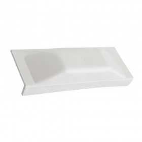 Majoni JF1 25xh6cm White Straight Bumper Plate MT3800501