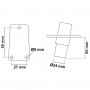 Asta fanale LED 360° retrattile 12V 2W Bianco h60cm N52225001962-10%