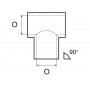 Giunto Tee a 90° 22mm in acciaio inox AISI 316 microfuso N60840528062-5%
