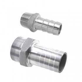 Stainless steel 38mm Male hose connector 1-1/4 inch Thread N81837628349