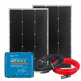 Kit Camper 12V 220W BC + SmartSolar MPPT 15A + Kit Cavi N151030200244