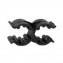 Doppio Clip di Supporto Regolabile in Plastica 18/25mm Nero N30610600659-5%