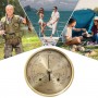Barometer Thermo Hygrometer 128mm Gold for Boat Camping Home N101568005393