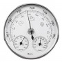 Barometer Thermo Hygrometer 128mm Silver for Boat Camping Home N101568005394