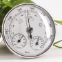 Barometer Thermo Hygrometer 128mm Silver for Boat Camping Home N101568005394
