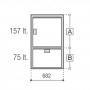 Vitrifrigo DW250 OCX2 BTX Frigo monoporta + Freezer a cassetto VT04020071-35%
