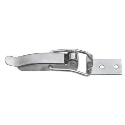Stainless steel lever lock 115x15mm for doors and lockers no eyelet N60341502950
