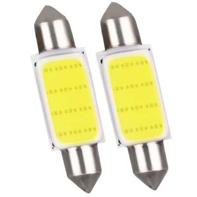 2x12V 5W 7000K Cool White 39mm COB39-12LED LED Torch Bulbs N50227550353