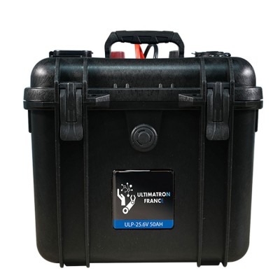 Ultimatron LiFePO4 ULP-24-50 25.6V 50Ah Waterproof BMS Portable Lithium Battery ULULP2450
