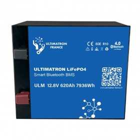 Ultimatron LiFePO4 12V 620Ah ULM-12-620 METAL 12.8V Batteria al Litio BMS Smart Bluetooth 7936Wh