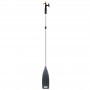 Telescopic Paddle with Double Hook 156-225cm 30mm Black LZ57207
