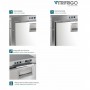 Vitrifrigo IM XT OCX2 Hydro 24L Fabbricatore di ghiaccio 8kg/24h Icemaker Inox VT11010005-35%