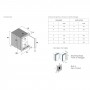 Vitrifrigo IM XT OCX2 Hydro 24L Fabbricatore di ghiaccio 8kg/24h Icemaker Inox VT11010005-35%