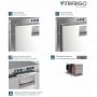Vitrifrigo IM XR OCX2 HYDRO 24L Fabbricatore di ghiaccio 8kg/24h Icemaker Inox VT11010001-35%