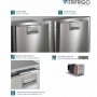 Vitrifrigo IM XR INT OCX2 HYDRO 24L Fabbricatore di ghiaccio 8kg/24h Icemaker Inox VT11010055-35%