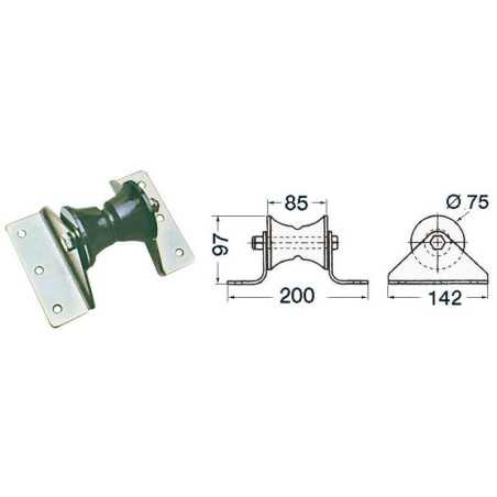 Musone di prua in Acciaio Inox per Delfiniere L.85mm Tipo Grande OS0111992-40%