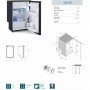 Vitrifrigo C85i CHR BLACK Fridge-Freezer 85L 12/24V Internal Cooling Unit VT04000571