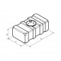 CAN-SB November 70L High-Capacity Water Tank 800x350xh300mm CSSE2063