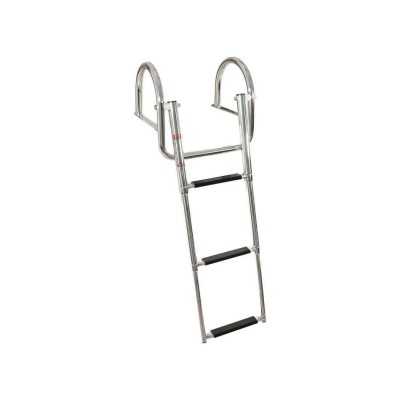 Stainless steel Gangplank telescopic ladder 3 Steps 26xh86cm MT0505333