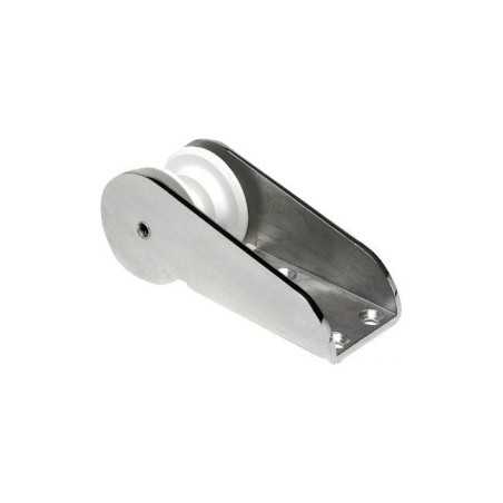 Musone di prua in Inox 221x82xh.80mm Base 132x82mm Puleggia Nylon OS0148410-18%