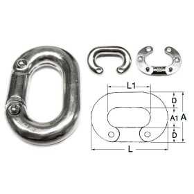 Falsamaglia in acciaio inox per giuntura catena calibrata 8mm N12401502131-5%