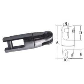 Giunto girevole in acciaio Inox - Catena 10/12mm OS0174010-40%
